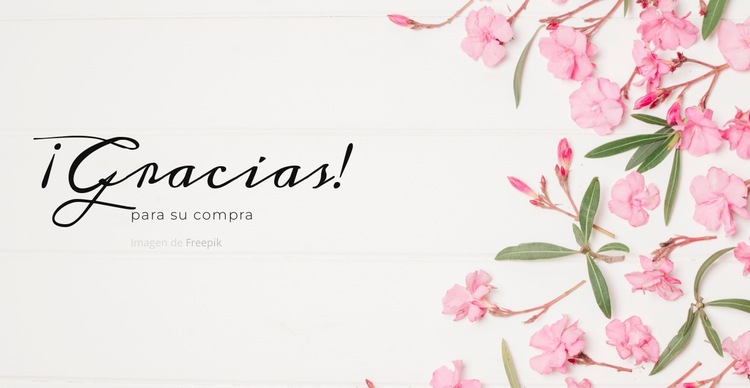 Amor en una postal Plantilla de sitio web