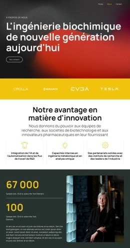 Maquette De Site Web Exclusive Pour Des Solutions Grâce À La Science Intelligente