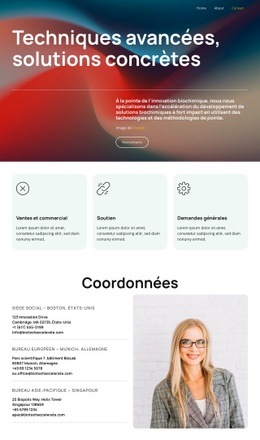 Redéfinir Le Développement Biochimique - Maquette De Site Web Professionnel Personnalisable