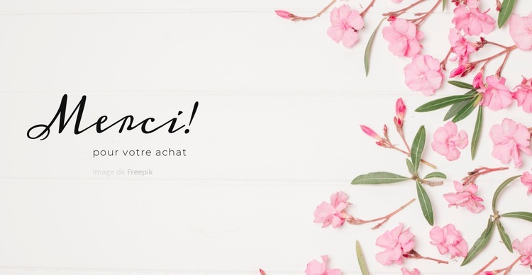L'amour dans une carte postale Modèle de site Web