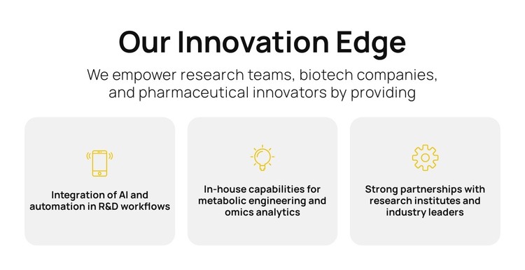 Faster Science, Better Solutions HTML Template