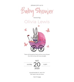 Exclusive HTML5 Template For Baby Shower Invitation