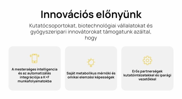 Gyorsabb tudomány, jobb megoldások HTML Sablon