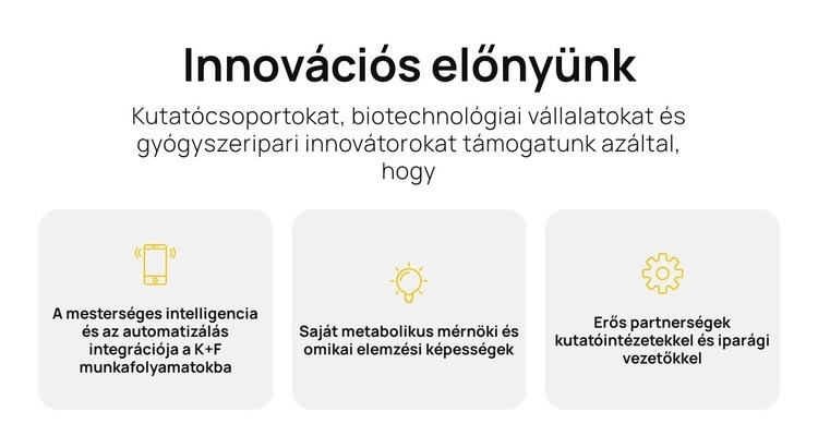 Gyorsabb tudomány, jobb megoldások Sablon