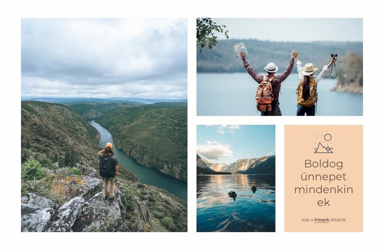 Boldog ünnepi képeslap Sablon