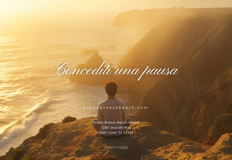 Cartolina fotografica di viaggio Modello HTML