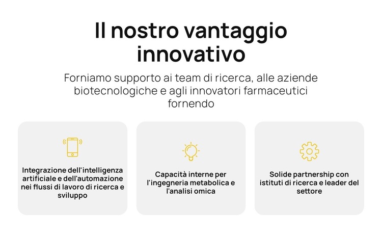 Scienza più veloce, soluzioni migliori Modello di sito Web