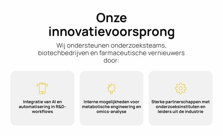 Snellere wetenschap, betere oplossingen Sjabloon