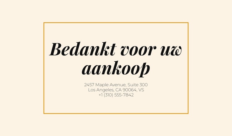 Postkaart Dromen worden werkelijkheid Website sjabloon