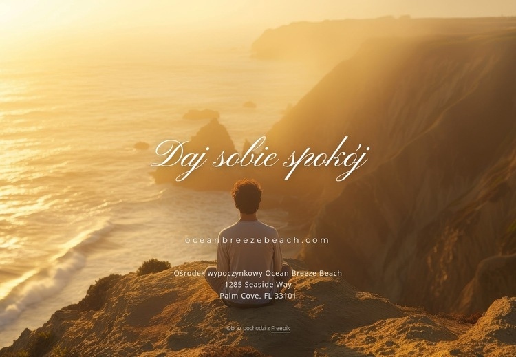 Pocztówka ze zdjęciem podróżniczym Projekt strony internetowej