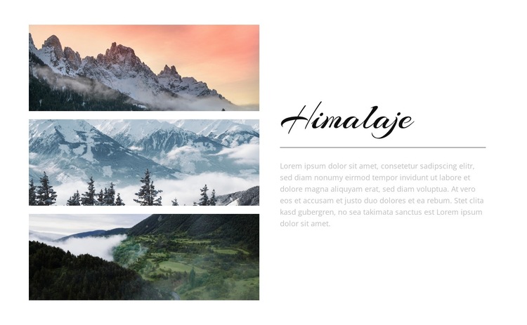 Historie pocztówkowe rozgrywają się tutaj Szablon witryny sieci Web