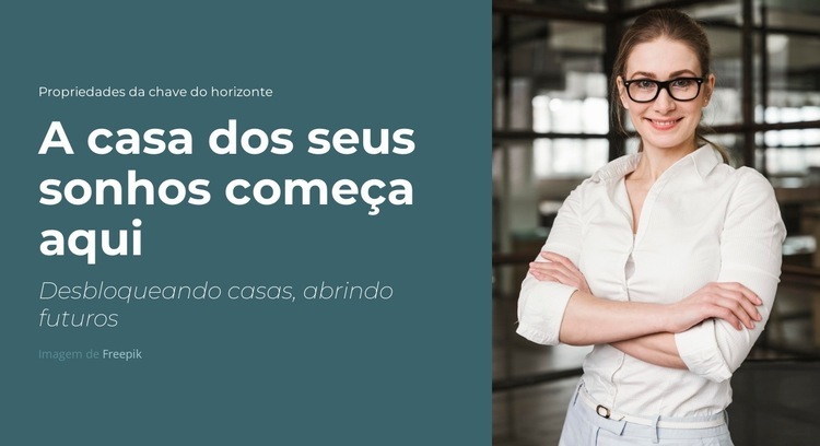 Cartão postal do passado Landing Page