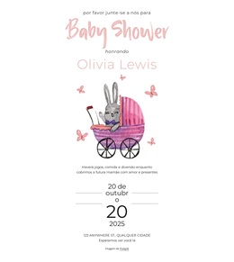 Convite Para Chá De Bebê - Lindo Tema WordPress