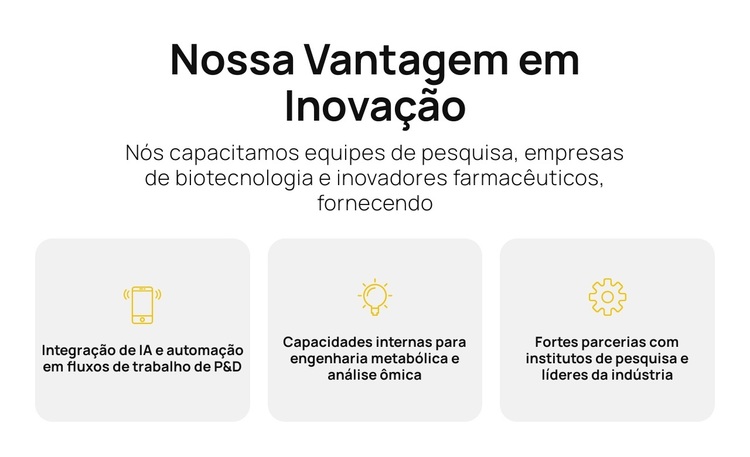 Ciência mais rápida, melhores soluções Tema WordPress
