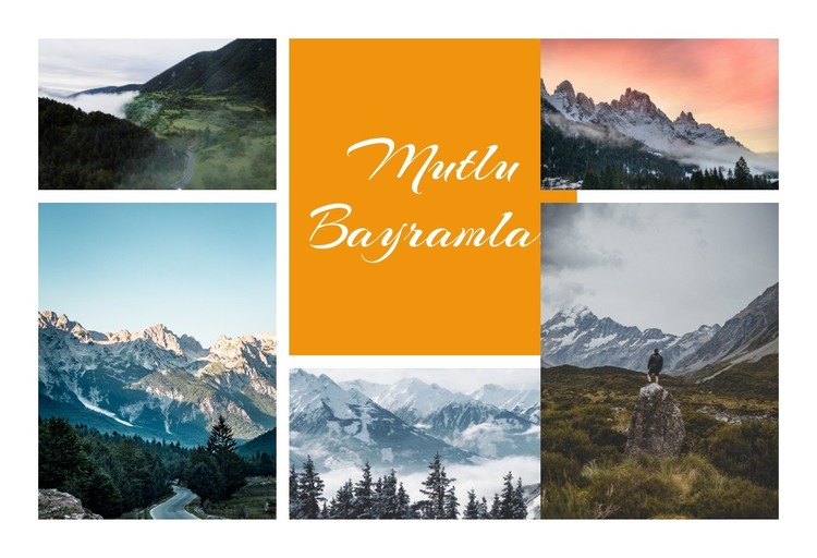 Unutulmaz Kartpostal Anları HTML Şablonu