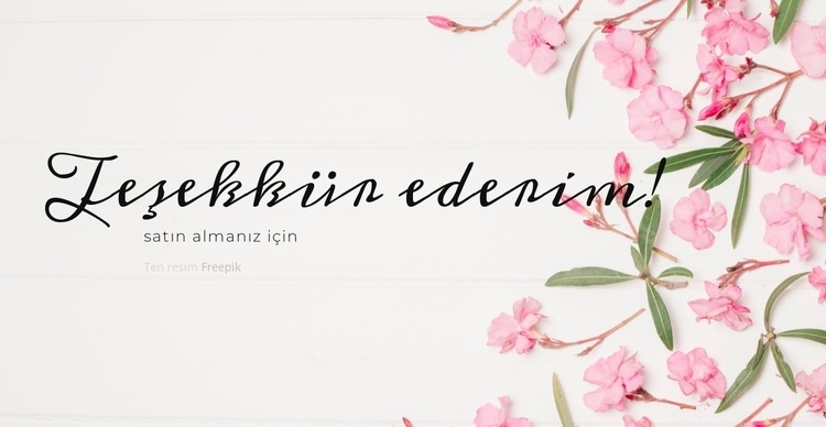 Bir Postkartta Aşk Bir Sayfa Şablonu