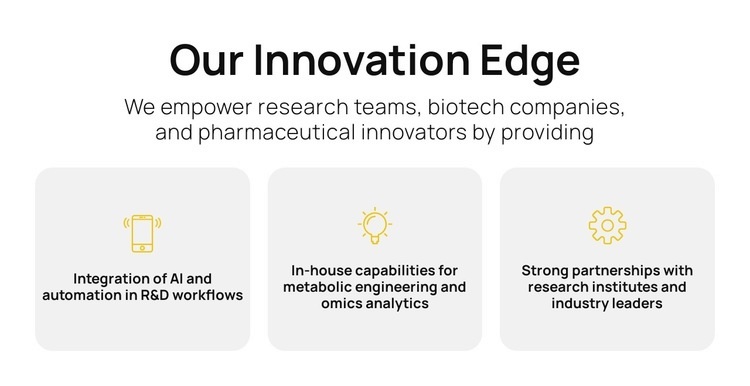 Faster Science, Better Solutions Web Page Design