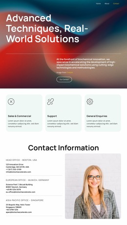 Redefining Biochemical Development - Customizable Professional Website Mockup