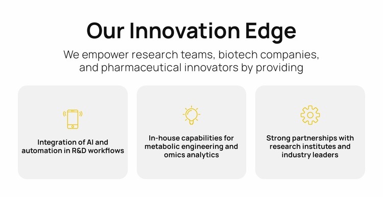 Faster Science, Better Solutions Website Mockup