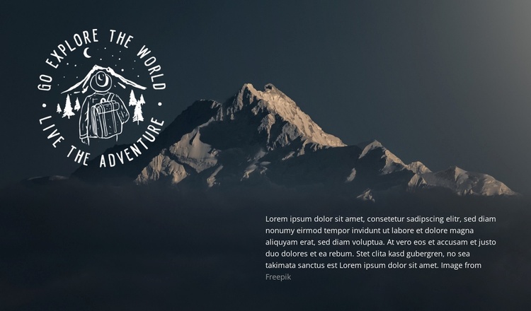 Collect Memories and Postcards Website Template
