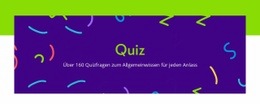 Quizfragen Zum Allgemeinwissen - Persönliche Website-Vorlage