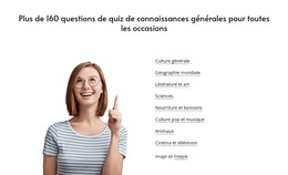 Disposition Du Site Web Pour General Knowledge Quizzes
