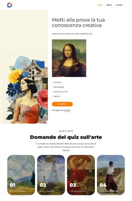 HTML5 Reattivo Per Domande Sulla Ricerca Artistica