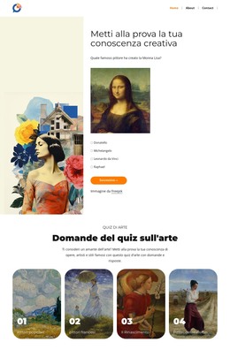 Domande Sulla Ricerca Artistica - Modello Di Codice HTML