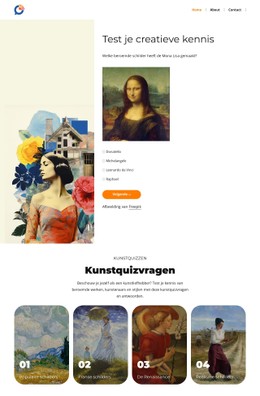 HTML5 Responsief Voor Kunstzoektochtvragen