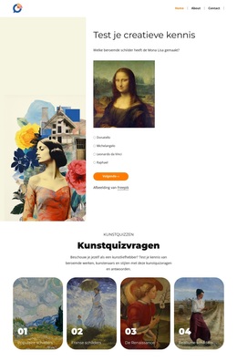 Kunstzoektochtvragen - WordPress-Thema