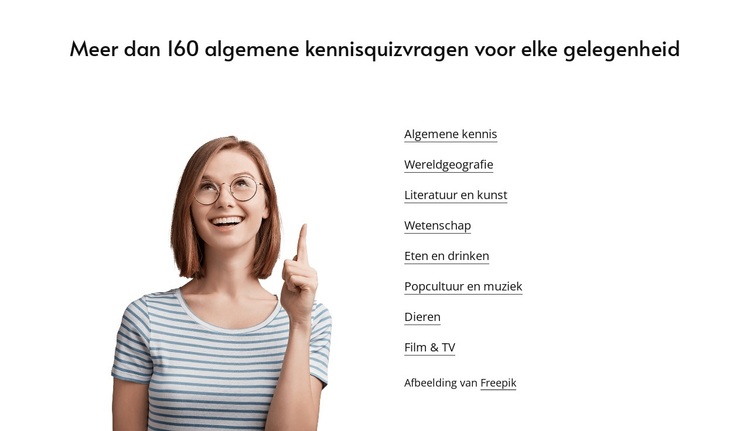 General knowledge quizzes WordPress-thema