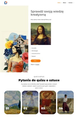 Pytania Dotyczące Zadań Artystycznych - Szablon Kodu HTML