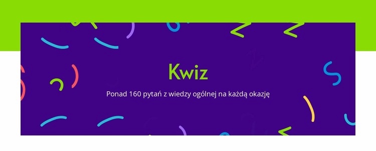 Pytania z wiedzy ogólnej Szablon