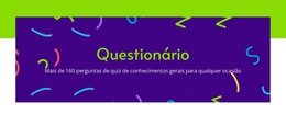 Perguntas Do Quiz De Conhecimentos Gerais - Modelo WordPress