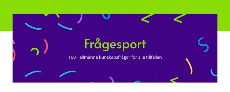 Allmänna kunskapsfrågor Mall