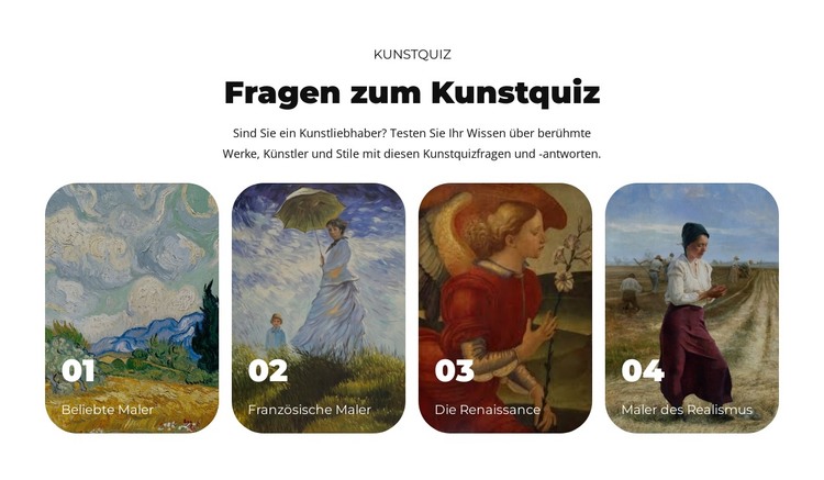 Entdecken Sie die Welt der Kunst HTML-Vorlage