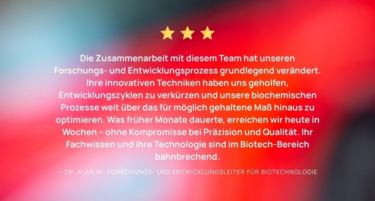 Effizienz im biochemischen Design Website design