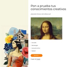 Pon A Prueba Tus Conocimientos Creativos - Plantilla HTML5