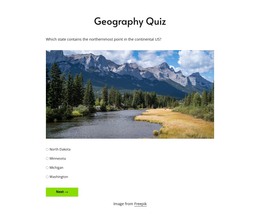 Test your geography skills - HTML Template by Nicepage