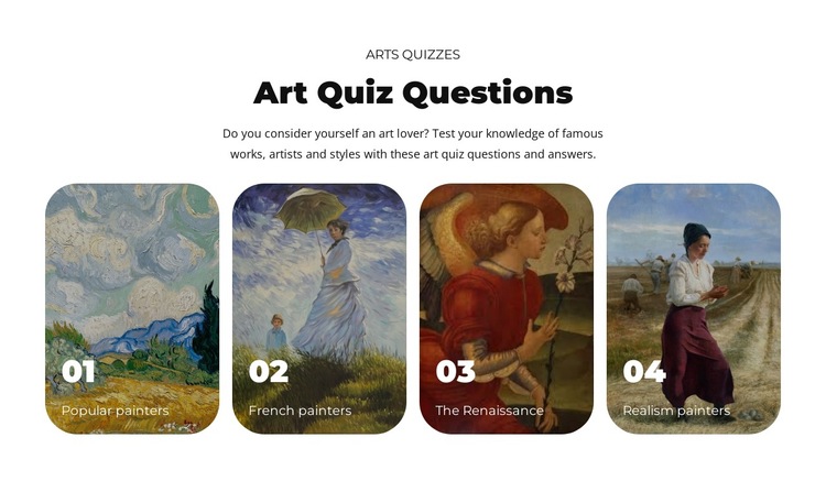 Explore the world of art HTML5 Template