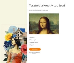Teszteld A Kreatív Tudásodat – HTML5-Sablon