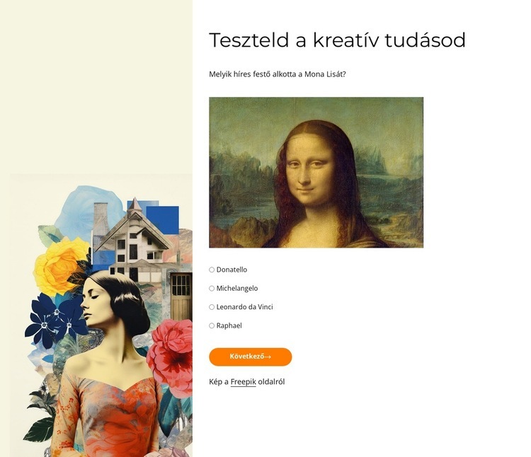 Teszteld a kreatív tudásodat Sablon
