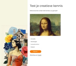 Test Je Creatieve Kennis - Aanpasbaar Professioneel WordPress-Thema