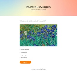 Kunstquiz-Uitdaging - Gratis WordPress-Thema