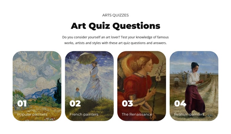 Explore the world of art Template