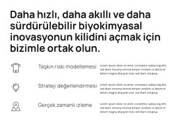 Gelişmiş Araçlar, Hızlı Keşif Tek Sayfalık Şablon