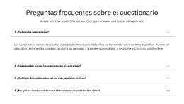 Preguntas Frecuentes Sobre El Cuestionario