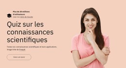 Quiz Sur Les Connaissances Scientifiques Modèle CSS