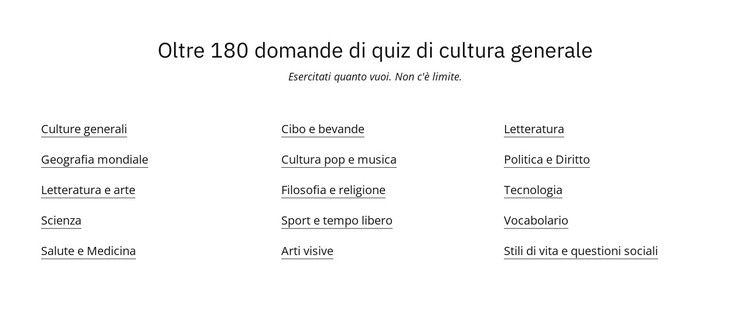 180 domande del quiz Modello CSS