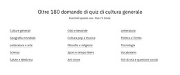 180 Domande Del Quiz Modello HTML